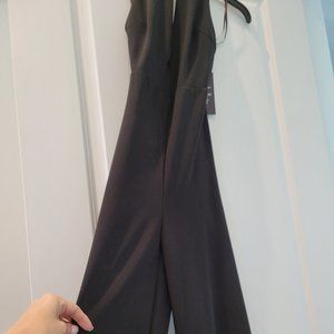 Brand New With Tags, Lulu's Thinking Out Loud Black Backless Jumpsuit